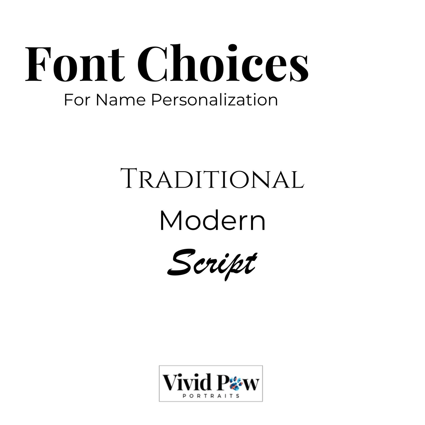 font choices for personalized dog photo blanket for dog owners