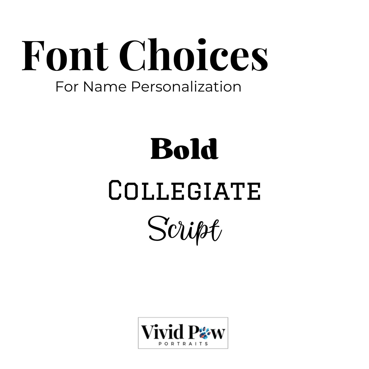 font choices of cosmic personalized pet photo and name blanket